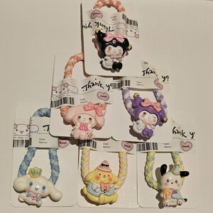 Kawaii Character Hair Tie Collection($6 Per Each, Buy 4 Get One Free)